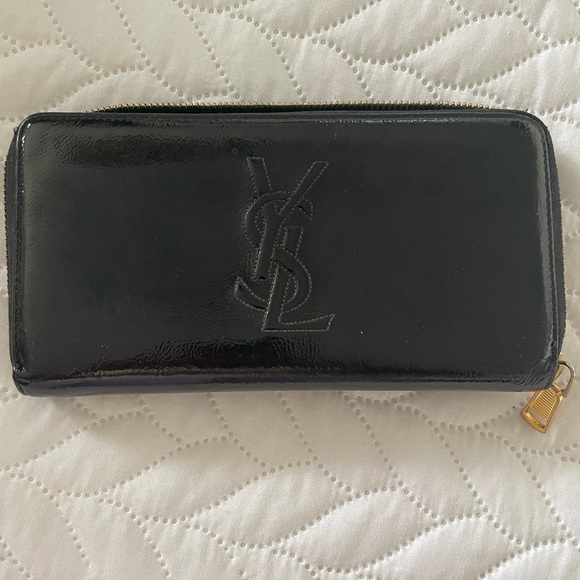 Yves Saint Laurent Black Leather Wallet - Picture 2 of 8